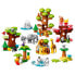 Фото #6 товара Дети > LEGO DUPLO 10975 Конструктор "Дикие животные мира" для 2-летних, 22 фигурки животных, игровая коврик