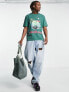 Coney Island Picnic mind open t-shirt in washed green with graphic print