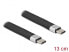 Фото #1 товара Разъем - USB C - USB C - USB 3.2 Gen 2 (3.1 Gen 2) - 10000 Mbit/s - черный Delock 86939 - 0.13 м
