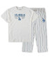 Фото #4 товара Пижама Concepts Sport Los Angeles Dodgers Big and Tall Pinstripe
