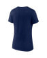 ფოტო #3 პროდუქტის Women's Navy Tampa Bay Rays 2023 Postseason Locker Room V-Neck T-shirt