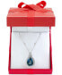 ფოტო #2 პროდუქტის EFFY® London Blue Topaz (7-7/8 ct. t.w.) & Diamond (7/8 ct. t.w.) 18" Pendant Necklace in 14k White Gold