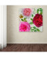 Фото #3 товара Cora Niele 'Peonies And Roses V' Canvas Art - 14" x 14" x 2"