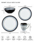 Фото #5 товара Halo Set of 4 Wide Rimmed Dinner Plates