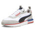 Фото #2 товара Puma R22 Lace Up Mens White Sneakers Casual Shoes 38346231