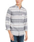 Levi's Men's Avalon Striped Flannel Shirt Gray Violet XXL