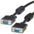 Фото #10 товара ROLINE HQ VGA Cable with Ferrite - HD15 M - HD15 F 3 m - 3 m - VGA (D-Sub) - VGA (D-Sub) - Male - Female - Black