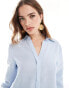 Фото #2 товара Mango linen shirt in light blue