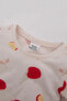 Kız Bebek Meyve Desenli Uzun Kollu Penye Pijama Takımı C0659A524SP