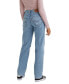 Фото #3 товара Women's Mid Rise Cotton 94 Baggy Jeans