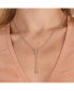 ფოტო #2 პროდუქტის Skinny Drip Long Pendant with White Topaz