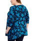 Фото #2 товара Plus Size Elena 3/4-Sleeve Swing Top, Created for Macy's