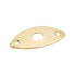 Göldo J000G 2-Hole Oval Jack Plate (Gold)