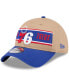 Фото #1 товара Men's Tan/Royal Philadelphia 76ers 2024 NBA Draft 9TWENTY Adjustable Hat