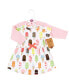 Baby Girls Baby Organic Cotton Dress and Cardigan, Popsicle