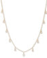Фото #1 товара Lauren Ralph Lauren gold-Tone Crystal Shaky Frontal Necklace, 16" + 3" extender