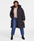 ფოტო #1 პროდუქტის Plus Size Hooded Pillow-Collar Puffer Coat