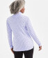 Women's Printed Turtleneck Sweater, Created for Macy's