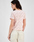 ფოტო #2 პროდუქტის Juniors' Lace-Trim Minnie Mouse Print T-Shirt