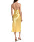 Фото #2 товара Maison Maar Satin Maxi Dress Women's Yellow L