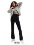 Фото #1 товара Vila Petite high waisted pin tuck pull on trousers in black