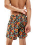 Фото #4 товара Pretty Green Avalon floral swim short in orange with all over print