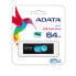 Фото #4 товара USB флеш-накопитель ADATA UV220 64 ГБ USB Type-A 2.0 Slide 7.5 г Черный Синий