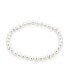 ფოტო #1 პროდუქტის Simple White Freshwater Cultured Pearl Stackable Single Strand Stretch Bracelet For Women For