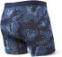 Фото #2 товара Saxx 176628 Mens Vibe Modern Fit Casual Underwear Boxer Brief Blue Size Small