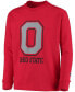 ფოტო #3 პროდუქტის Big Boys Scarlet Ohio State Buckeyes Lockup Long Sleeve T-shirt