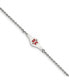 ფოტო #1 პროდუქტის Sterling Silver Rhodium-plated Medical ID Rope Link Bracelet