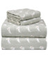 Whimsical Printed Flannel Sheet Set, Twin XL