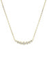 Фото #1 товара Diamond Graduated Collar Necklace (1/4 ct. t.w.) in 14k White or Yellow Gold, 16" + 2" extender