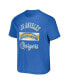 Фото #3 товара Men's NFL x Darius Rucker Collection by Powder Blue Los Angeles Chargers Stripe T-shirt