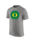 Фото #3 товара Men's Heather Gray Oregon Ducks Basketball Logo T-shirt