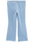 Фото #3 товара Baby Flared-Leg Fleece Pants - Blue 12M