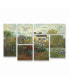 Фото #1 товара Claude Monet The Artist's Garden at Argenteuil Multi Panel Art Set 6 Piece - 49" x 19"