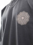 ONLY & SONS boxy fit sweater with mandala back print in washed grey M - фото #5