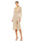 ფოტო #1 პროდუქტის Women's Ieena Long Sleeve Sequined Midi Dress