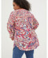 ფოტო #1 პროდუქტის Plus Size Georgie Bright Paisley Tunic