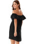 Tommy Bahama Women Off the Shoulder Cover-Up Dress Black, Size Medium