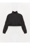 XSIDE Dik Yaka Renk Bloklu Uzun Kollu Kadın Fermuarlı Sweatshirt