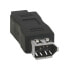 Фото #1 товара InLine FireWire 400 / 800 1394b Adapter 6 to 9 Pin female / male