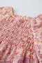 Платье patchwork с эластичными деталями ZARA