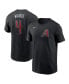 Фото #1 товара Men's Ketel Marte Black Arizona Diamondbacks 2024 Fuse Name and Number T-shirt
