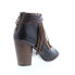 Фото #16 товара Bed Stu Olivia F386008 Womens Brown Leather Zipper Strap Heels Shoes