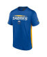 Фото #3 товара Men's Royal, Gold Buffalo Sabres Authentic Pro Rink Tech T-Shirt