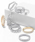 ფოტო #4 პროდუქტის Diamond Curved Solitaire Enhancer Ring Guard (3/8 ct. t.w.) in 14k White or 14K Gold