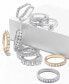 ფოტო #5 პროდუქტის Seven Diamond Band Ring in 14k Yellow or White Gold (1/2 ct. t.w.)