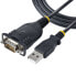 Фото #2 товара StarTech.com 3ft (1m) USB to Serial Cable - DB9 Male RS232 to USB Converter - Prolific IC - USB to Serial Adapter for PLC/Printer/Scanner/Switch - USB to COM Port Adapter - Windows/Mac - DB-9 - USB Type-A - 0.91 m - Black